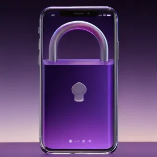 purple lock screen