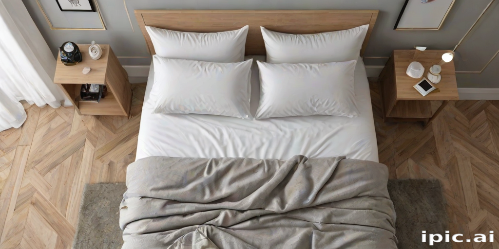 bed top view