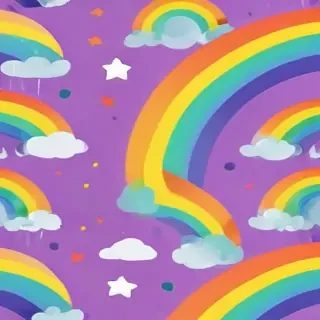 cute rainbow background