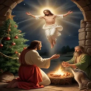 jesus at christmas images
