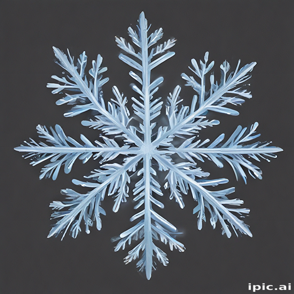 Intricate and Beautiful Snowflake with Unique Patterns and Crystal ...