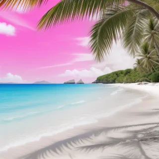 pink beach wallpaper