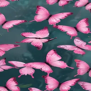 images of pink butterflies