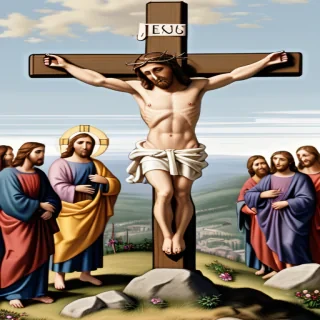 jesus on the cross clipart