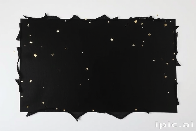black with glitter