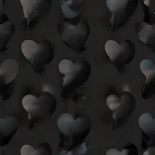 black heart transparent