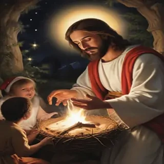 jesus at christmas images