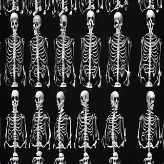 skeleton background