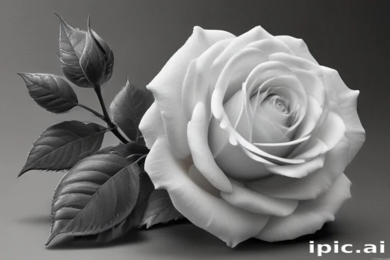 rose clip art black and white