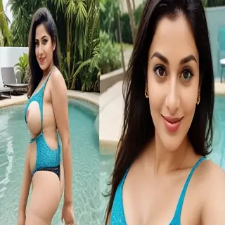 indian aunty in bikini