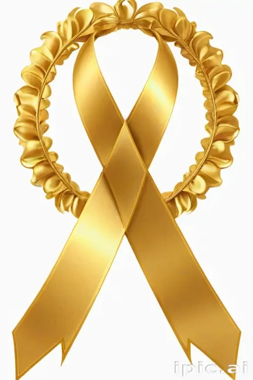 gold ribbon png