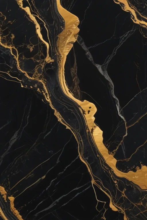 black and gold marble