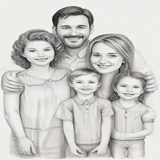 drawings of family
