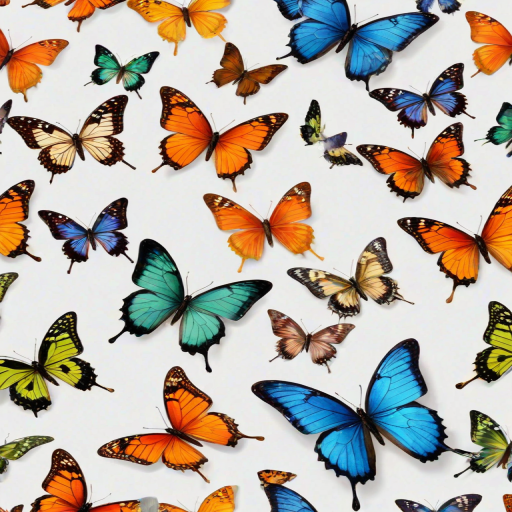 butterflies transparent background