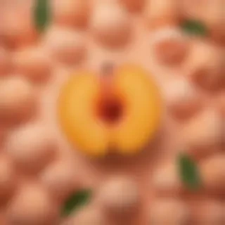 peach color background
