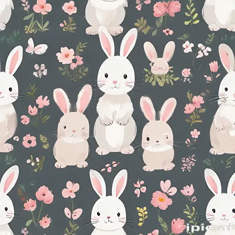 cute bunny background