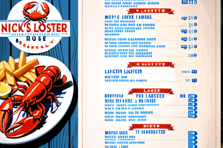nick's lobster house brooklyn menu