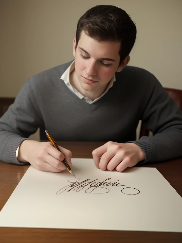andrew in cursive