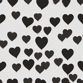 black heart transparent