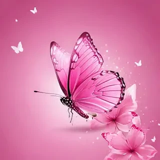 cute pink butterfly wallpaper