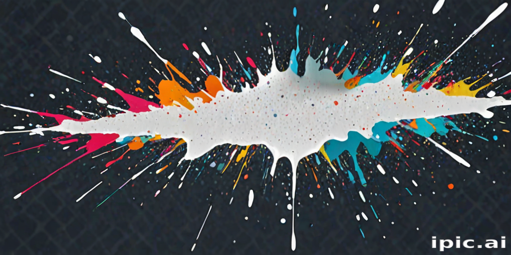 transparent paint splatter