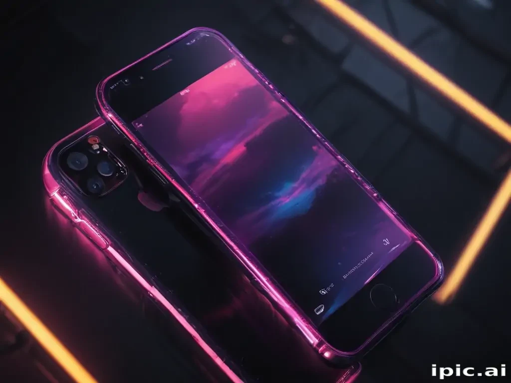 iphone neon wallpaper