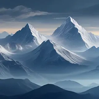 transparent mountains
