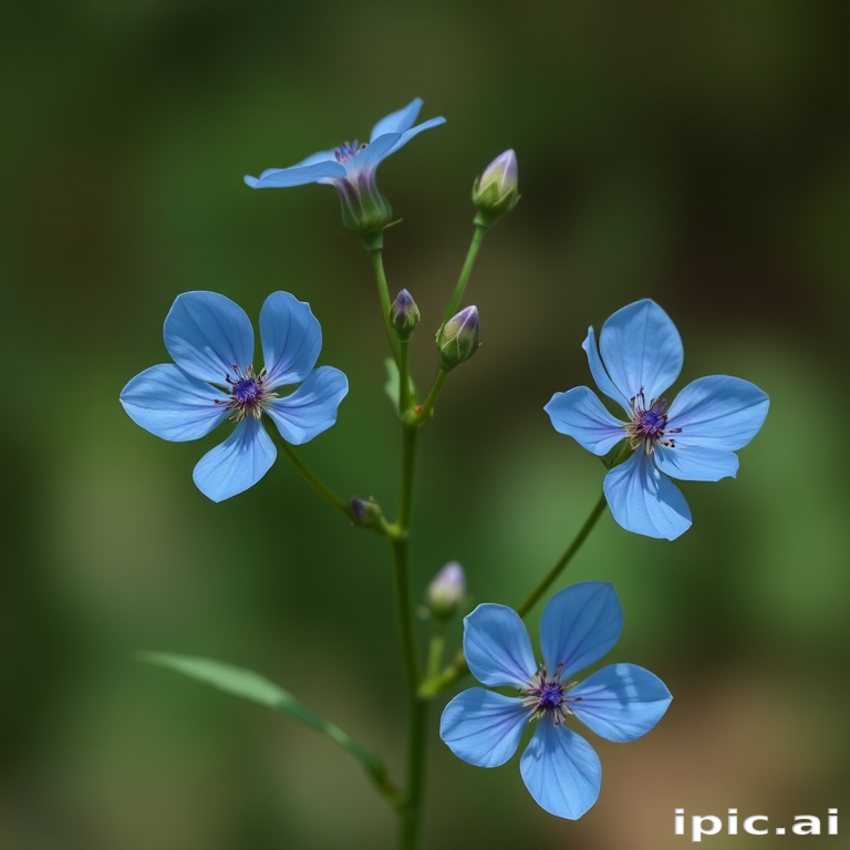 blue flowers png