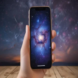 starry background iphone
