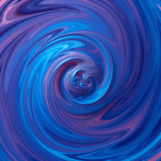 regenerate a vibrant abstract image with swirling blue tones, captured with a Canon EOS R5 at f/8, ISO 100, 1/200s, using a wide-angle lens from a top-down view for enhanced detail and clarity