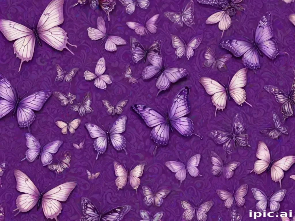 purple butterflies wallpaper