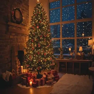 christmas background aesthetic