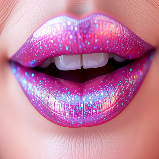 Ethereal "Holographic Dream" lip topper transforms any lip color with its iridescent, color-shifting particles, adding a magical and otherworldly element to any look