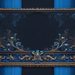 blue border design