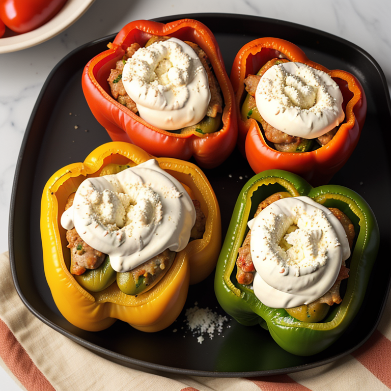 sausage and cream cheese stuffed peppers