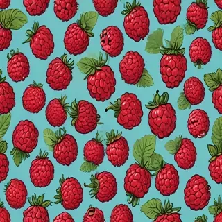 cartoon raspberry