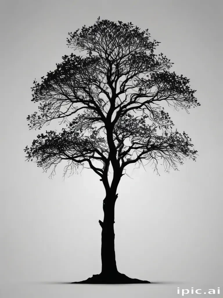 silhouette tree png