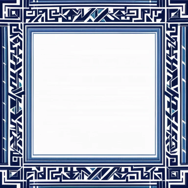 blue border