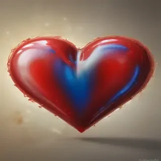 blurred heart