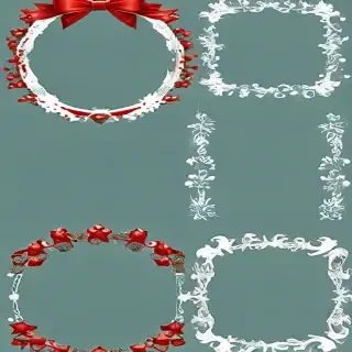 christmas clip art frames