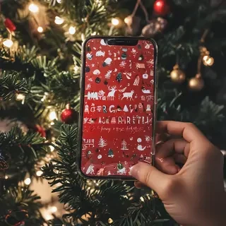 iphone christmas wallpaper aesthetic