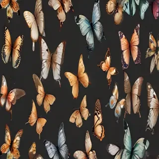 butterflies transparent background