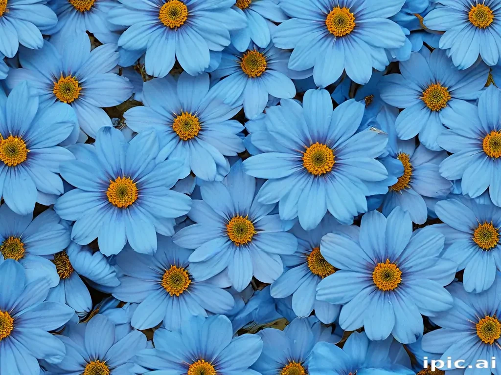 blue flowers background