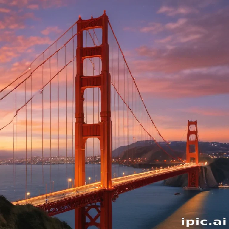 clipart golden gate bridge