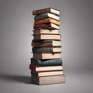 book stack png