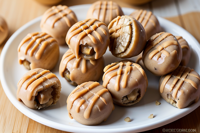 frozen banana peanut butter bites
