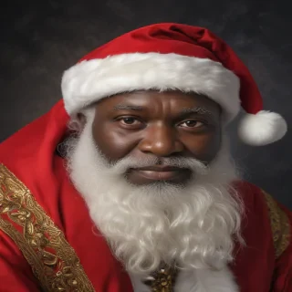 black santa png