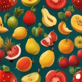cartoon fruit