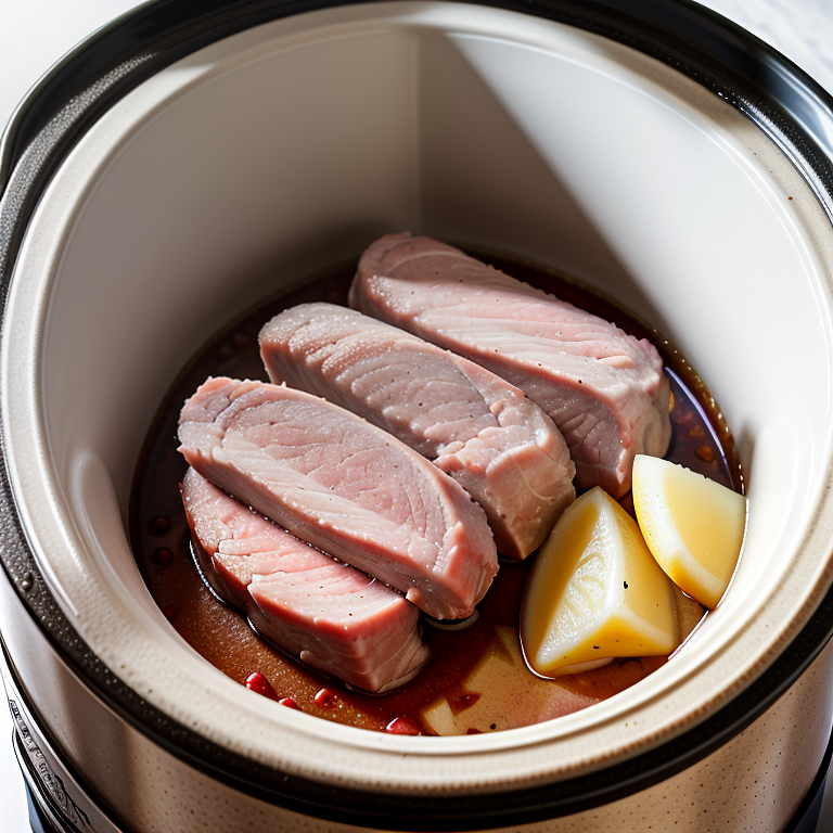 frozen pork loin in the crock pot