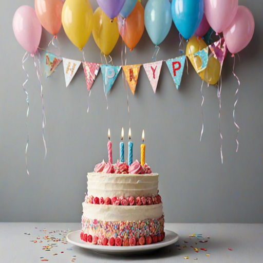 happy birthday transparent background